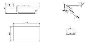 Держатель для туалетной бумаги Villeroy&Boch Elements – Striking TVA15202300061 хром купить в интернет-магазине сантехники Sanbest