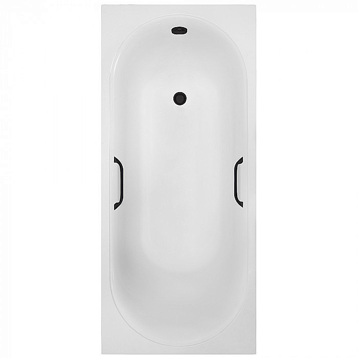 Ванна Delice Dolce DLR330058RB-G 170х70 белая/ручки черные купить в интернет-магазине Sanbest