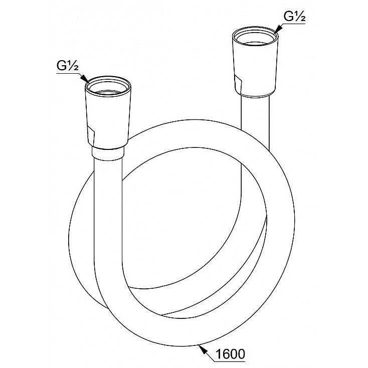 Душевой шланг Kludi Suparaflex 6107239-00 черный купить в интернет-магазине сантехники Sanbest