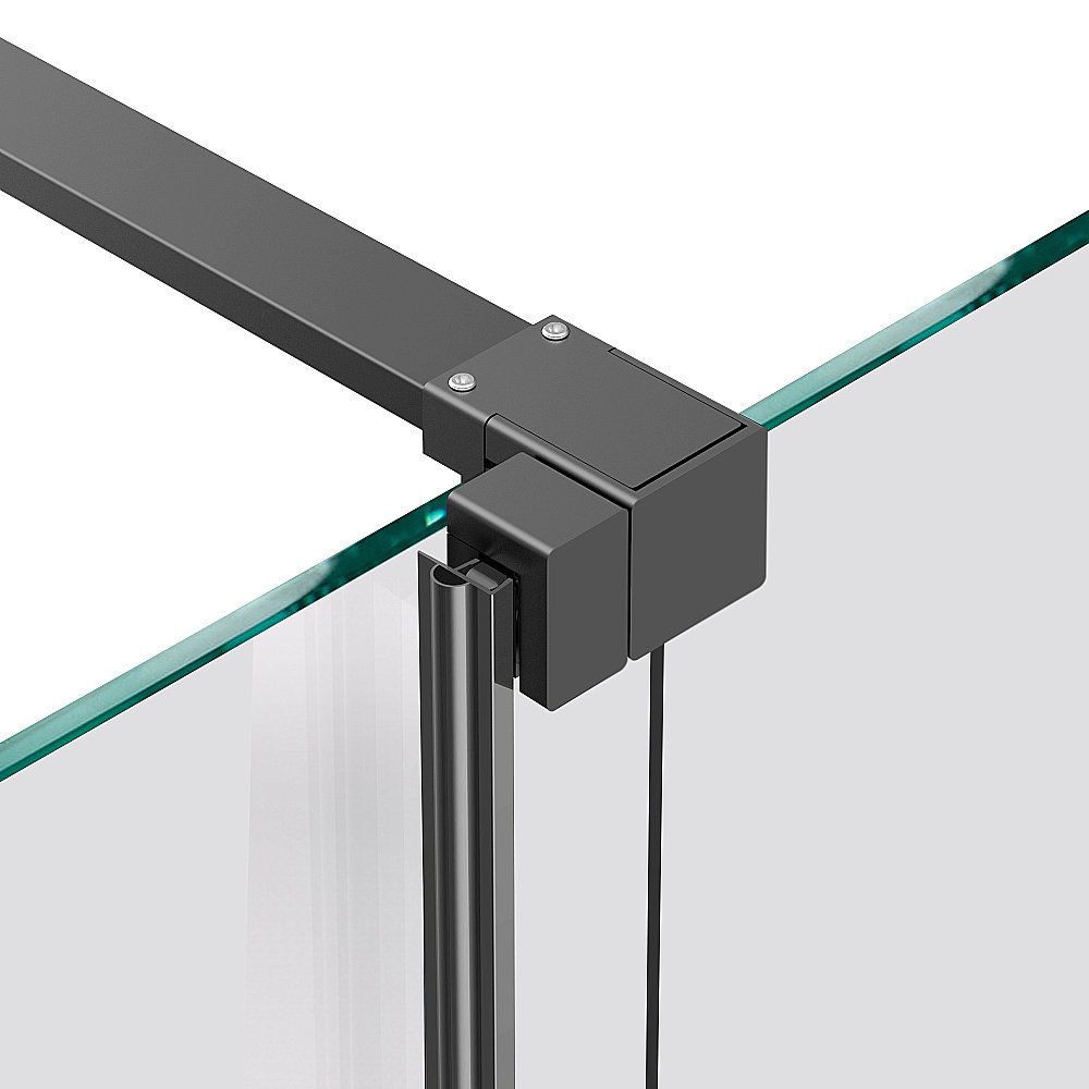 Душевая перегородка Vincea Walk-In VSW-1WSL120GSGM 120 профиль вороненая сталь/стекло янтарь купить в интернет-магазине Sanbest