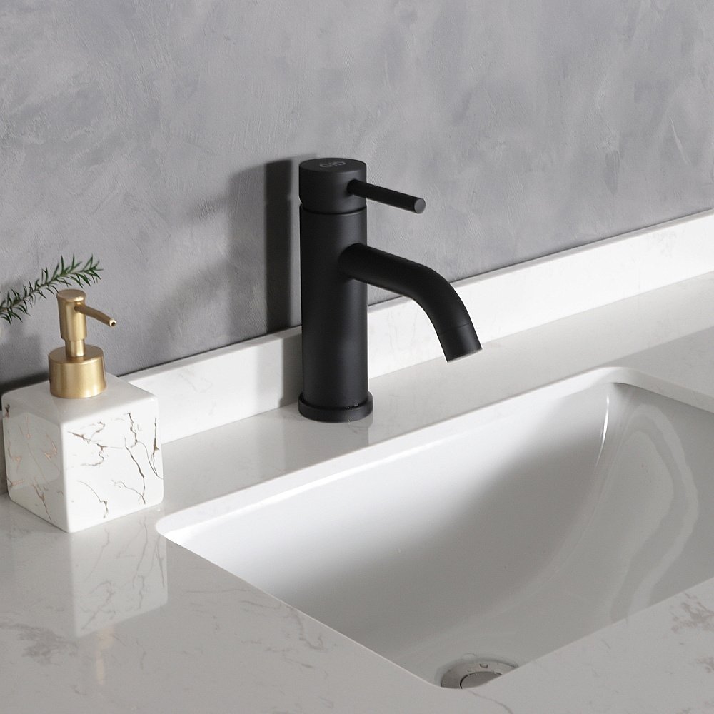 Смеситель для раковины Gid Inga SS096-BM-K черный матовый купить в интернет-магазине сантехники Sanbest