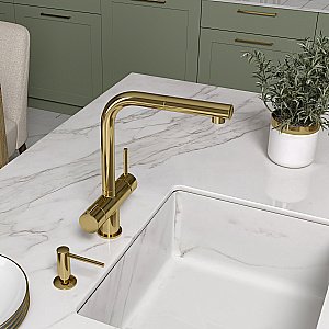 Смеситель для кухни WasserKraft A8977 золото купить в интернет-магазине сантехники Sanbest