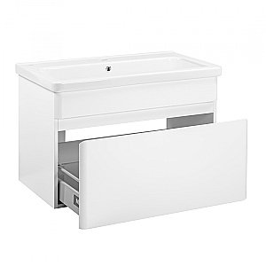 Тумба с раковиной Pestan Prestige 80 PRS800T-CR белая для ванной в интернет-магазине Sanbest