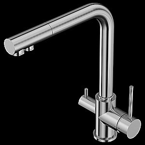 Смеситель для кухни Elghansa Kitchen Pure Water 56A5216-Steel нержавеющая сталь купить в интернет-магазине сантехники Sanbest