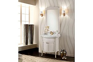 Зеркало Cezares LORENZO LOR70/03.03 bianco patinato в ванную от интернет-магазине сантехники Sanbest