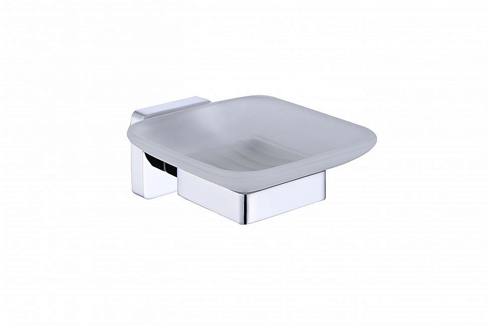 Мыльница CeramaLux Quadro 61904A хром купить в интернет-магазине сантехники Sanbest