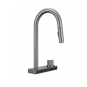 Смеситель для кухни Milacio Ultra MCU.556.GM вороненая сталь купить в интернет-магазине сантехники Sanbest