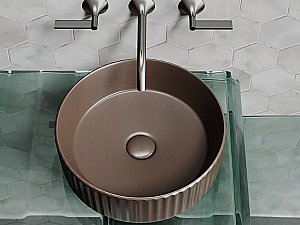 Раковина Ceramica Nova Element CN6057MDB темно-коричневая матовая купить в интернет-магазине Sanbest