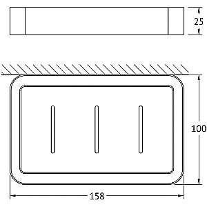 Мыльница Artwelle Schwarz 7732 черная матовая купить в интернет-магазине сантехники Sanbest