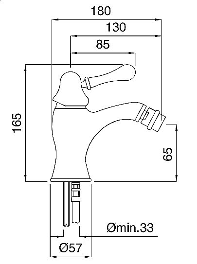 Смеситель для биде Migliore Maya ML.MAY-8923 золото купить в интернет-магазине сантехники Sanbest