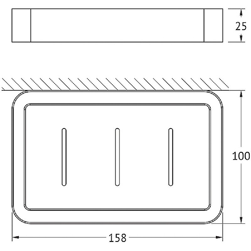 Мыльница Artwelle Schwarz 7732 черная матовая купить в интернет-магазине сантехники Sanbest