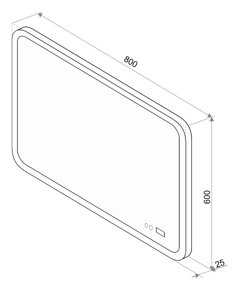 Зеркало Континент Demure ЗЛП769 80x60 в ванную от интернет-магазине сантехники Sanbest