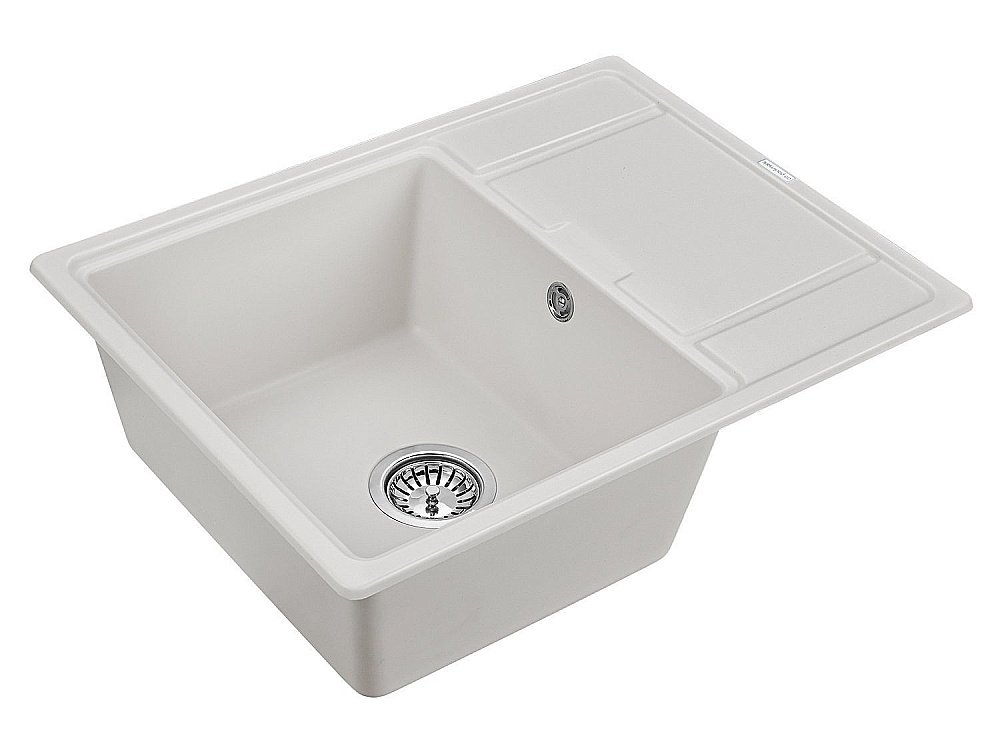 Мойка кухонная Paulmark Weimar PM216550-WH Белая купить в интернет-магазине сантехники Sanbest