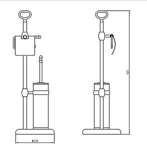 Стойка для ванной Migliore Mirella ML.MRL-2106.CR хром купить в интернет-магазине сантехники Sanbest