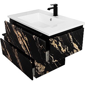 Нижняя тумба Cezares SLIDER-800-1C-PI-NF-P черный фьюжн для ванной в интернет-магазине сантехники Sanbest