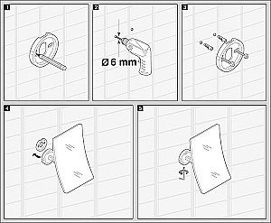 Зеркало косметическое WasserKRAFT K-1001 купить в интернет-магазине сантехники Sanbest