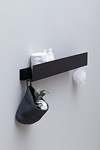 Полка Aquanet Магнум 302222 90 черная матовая купить в интернет-магазине сантехники Sanbest