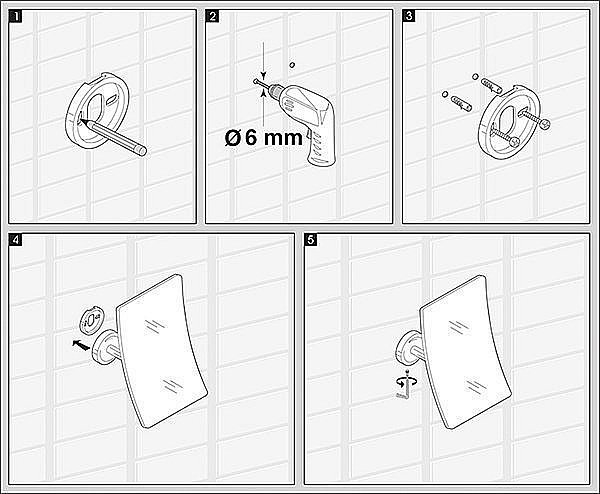 Зеркало косметическое WasserKRAFT K-1001 купить в интернет-магазине сантехники Sanbest