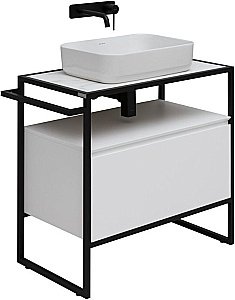 Тумба с раковиной Allen Brau Priority 80 1.31002.WM белый матовый для ванной в интернет-магазине Sanbest