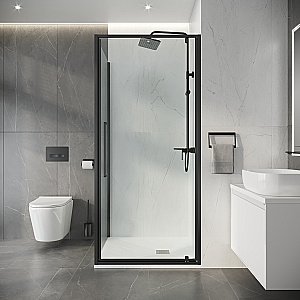 Душевой уголок Niagara Nova NG-35-10AGR-A100GR-34 100x100 стекло прозрачное/профиль графит матовый купить в интернет-магазине Sanbest