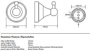 Крючок Bemeta Kera 144706017 купить в интернет-магазине сантехники Sanbest