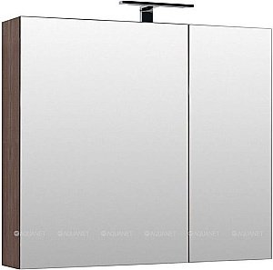 Зеркальный шкаф Aquanet Нью-Йорк 100 орех купить в интернет-магазине сантехники Sanbest