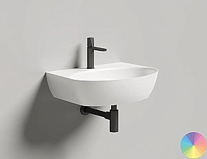 Раковина Salini ALDA WALL 02 140322MF 58 из искусственного камня S-Stone, матовая, цвет по RAL полностью купить в интернет-магазине Sanbest