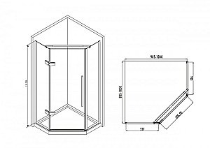 Душевой уголок ABBER Ewiges Wasser AG05100 купить в интернет-магазине Sanbest