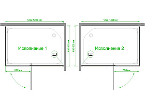Душевой уголок Royal Bath RB HPVD-T-CH 130х90 стекло прозрачное/профиль хром купить в интернет-магазине Sanbest