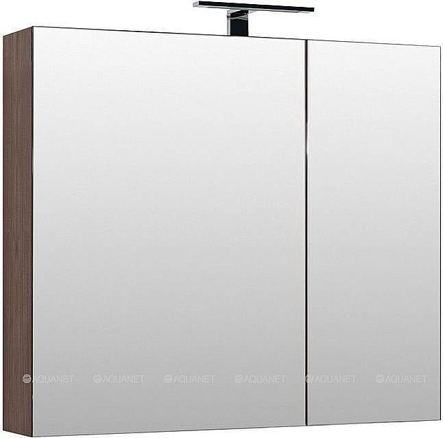 Зеркальный шкаф Aquanet Нью-Йорк 100 орех купить в интернет-магазине сантехники Sanbest