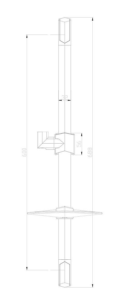 Душевая штанга Lemark LM8066C купить в интернет-магазине сантехники Sanbest