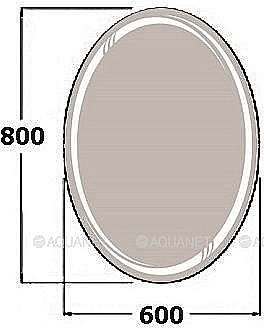 Зеркало LED De Aqua ДРИМ 188426 60x80 в ванную от интернет-магазине сантехники Sanbest