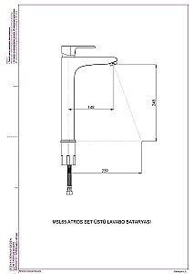Смеситель для раковины GPD ATROS MSL65 купить в интернет-магазине сантехники Sanbest