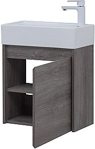 Тумба с раковиной Aquanet Nova Lite 298854 50 дуб рошелье для ванной в интернет-магазине Sanbest