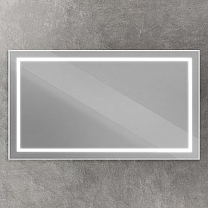 Зеркало BelBagno Kraft SPC-KRAFT-1400-800-SENS-AL сатин в ванную от интернет-магазине сантехники Sanbest