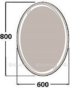 Зеркало LED De Aqua ДРИМ 188426 60x80 в ванную от интернет-магазине сантехники Sanbest