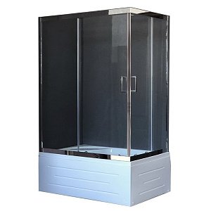 Душевой уголок Royal Bath RB8100BP-T-CH 100х80 прозрачный купить в интернет-магазине Sanbest