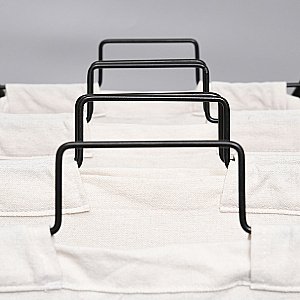 Корзина на ножках WasserKRAFT Naab WB-860-L белый купить в интернет-магазине сантехники Sanbest