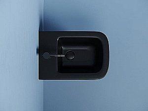 Биде подвесное Ceramica Nova Union CN4010MB черное матовое купить в интернет-магазине Sanbest