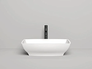 Раковина накладная Salini Gloria 04 1102204M 60 из искусственного камня S-Stone, белая матовая купить в интернет-магазине Sanbest