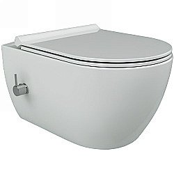 Унитаз Boheme Bianca 963-2-WM белый матовый, безободковый, с функцией биде купить в интернет-магазине Sanbest