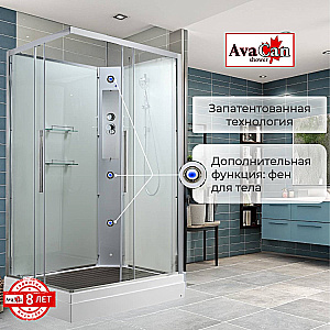 Душевая кабина AvaCan K Серия K2011N 110х90 без крыши купить в интернет-магазине Sanbest
