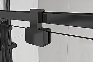 Душевая дверь Royal Bath BERN-S 120 RB 120-T-BL стекло прозрачное/профиль черный купить в интернет-магазине Sanbest