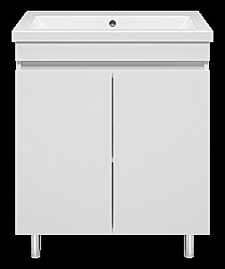 Тумба с раковиной Misty Енисей - 70 Э-Ени01070-012 белая для ванной в интернет-магазине Sanbest