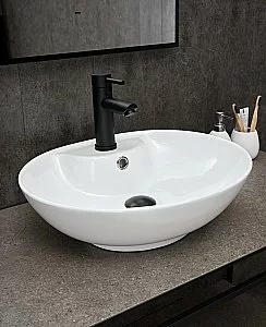 Раковина накладная Gid Lago 51 N9005 51206 белая купить в интернет-магазине Sanbest