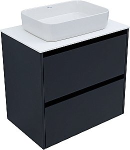 Тумба с раковиной Allen Brau Activity 70 1.34003.AM антрацит матовый/черный брашированный для ванной в интернет-магазине Sanbest