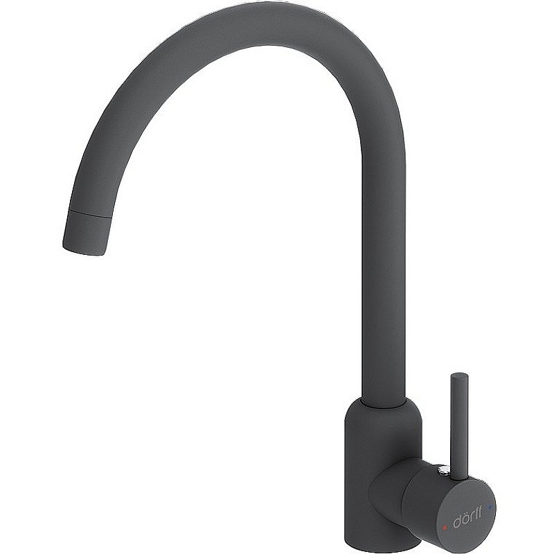 Смеситель для кухни Dorff Logic D3007022 черный матовый купить в интернет-магазине сантехники Sanbest