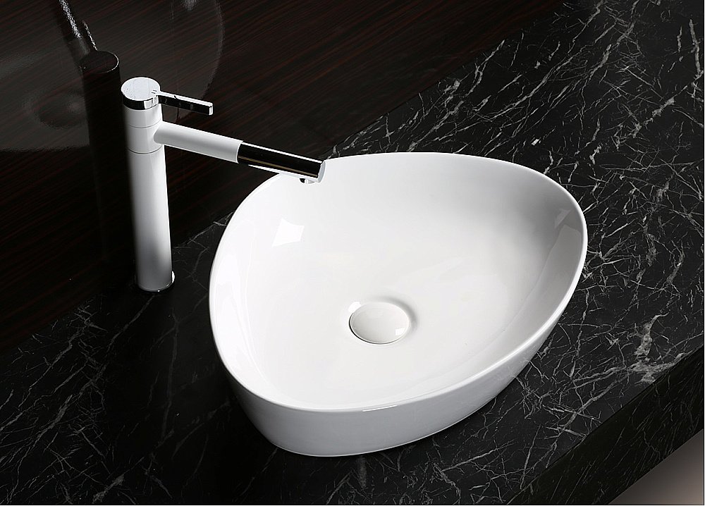Раковина накладная CeruttiSpa 50 CR0021C белая купить в интернет-магазине Sanbest