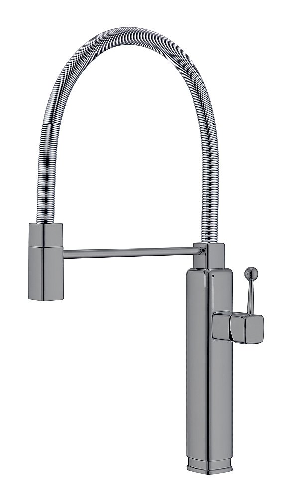 Смеситель для кухни Vincea VKF-101GM вороненая сталь купить в интернет-магазине сантехники Sanbest