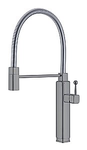 Смеситель для кухни Vincea VKF-101GM вороненая сталь купить в интернет-магазине сантехники Sanbest